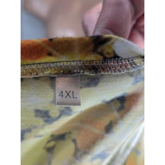 Women's Unbranded Short Sleeve Tee Plus 4X Black Gold Sparkle - Picture 3 of 3